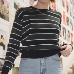 brandy melville stripped knitted sweater.